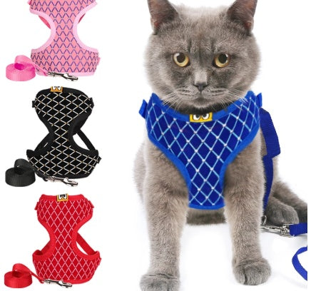 Stylish and Secure Cat Harness with Leash - Pet Bliss
