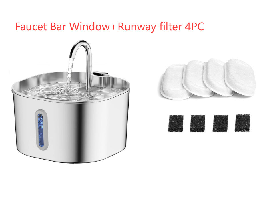 PureFlow Smart Stainless-Steel Pet Fountain - Pet Bliss