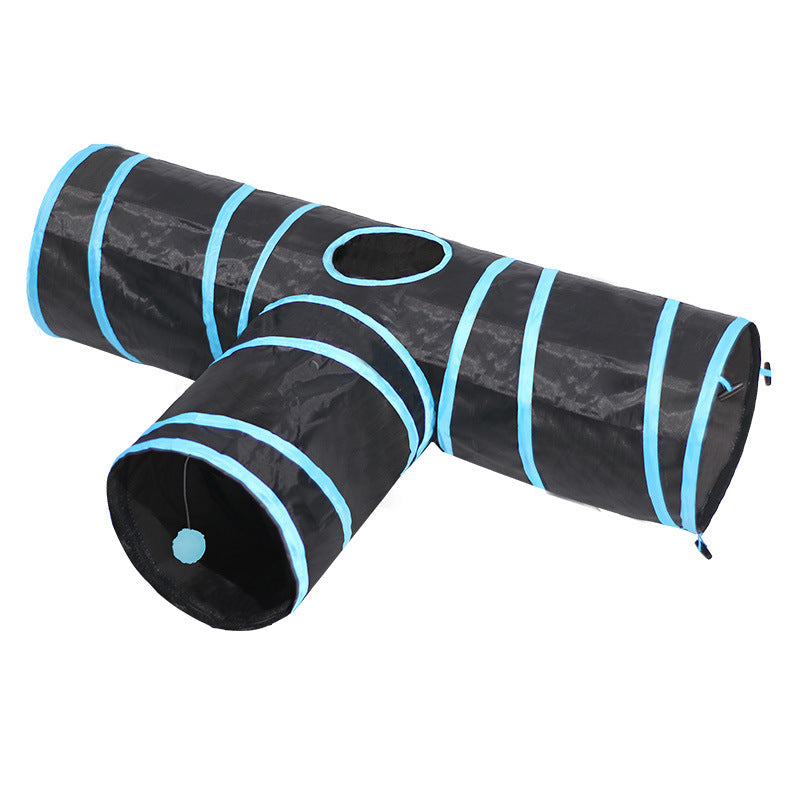 3-Way Cat Tunnel – Ultimate Fun for Playful Kitties! - Pet Bliss
