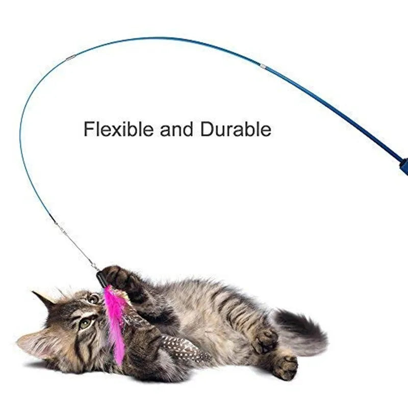 Interactive Cat Wand Toy – Fun, Exercise & Bonding - Pet Bliss