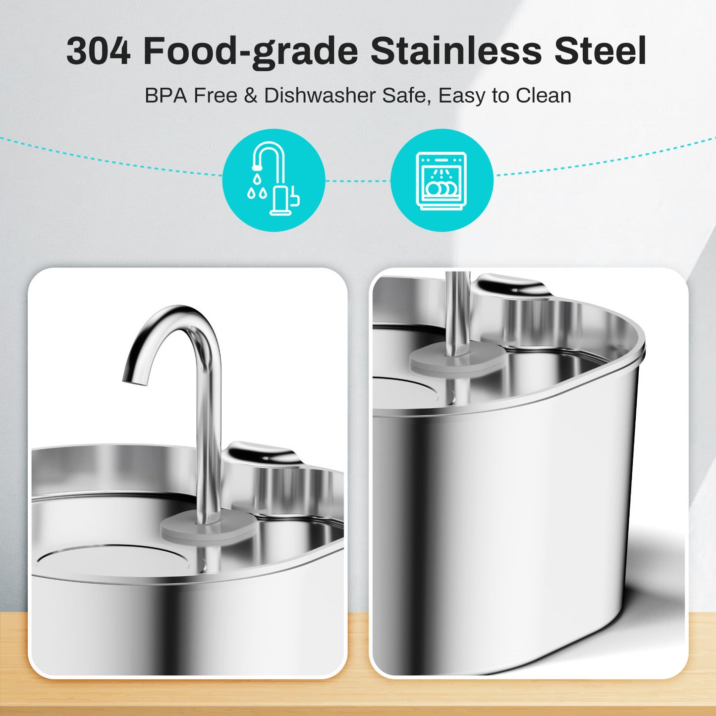 PureFlow Smart Stainless-Steel Pet Fountain - Pet Bliss
