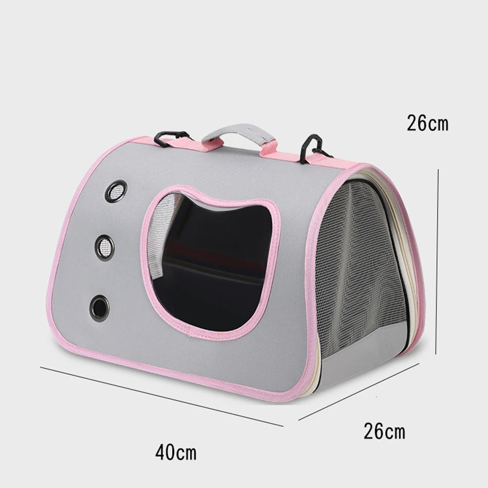 Meow-Go Travel Carrier – Where Style Meets Comfort - Pet Bliss
