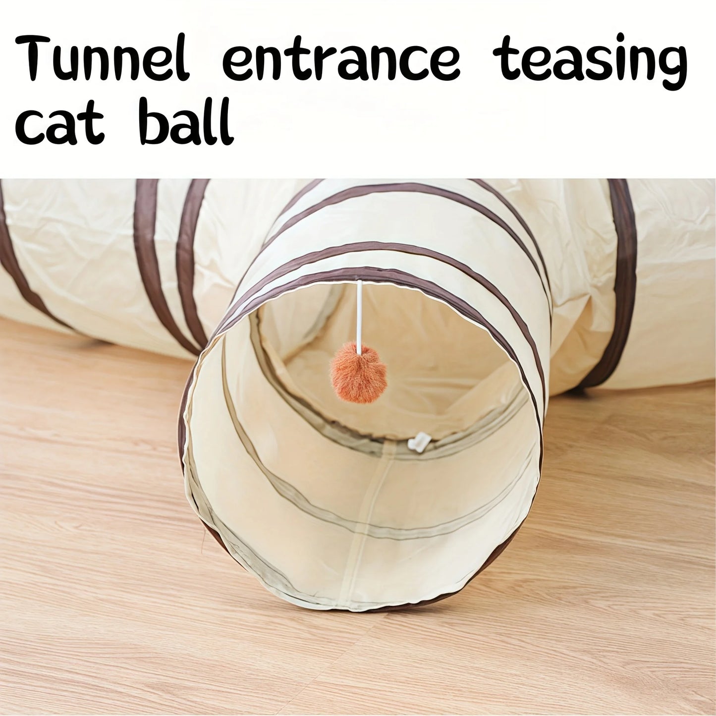 Foldable Cat Tunnel – Hide, Pounce, and Play All Day - Pet Bliss