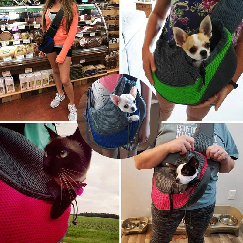 Hands-Free Pet Sling Carrier for Small Dogs & Cats - Pet Bliss