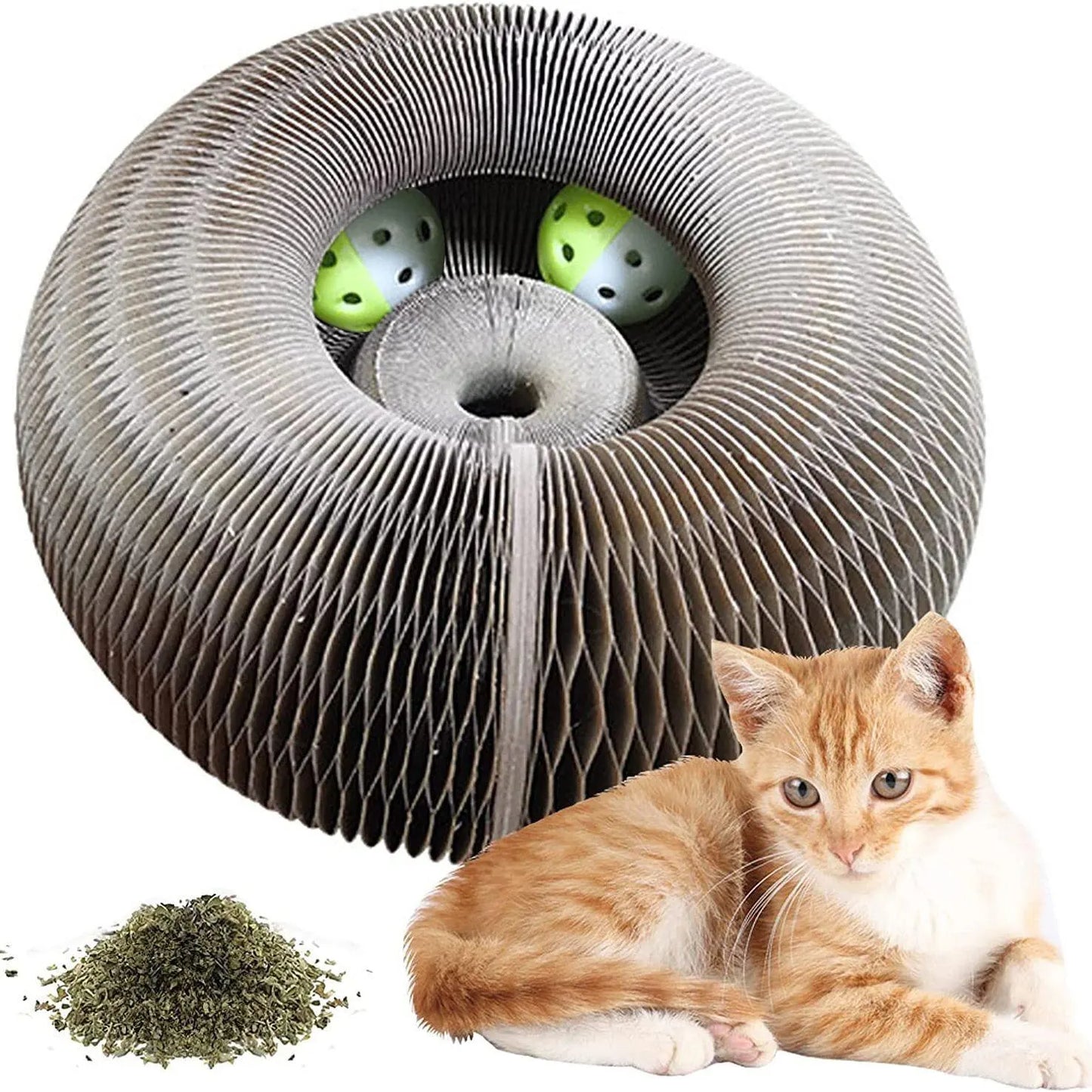 Cat Hive Scratcher & Play Tunnel – 2-in-1 Fun Zone 🐾 - Pet Bliss