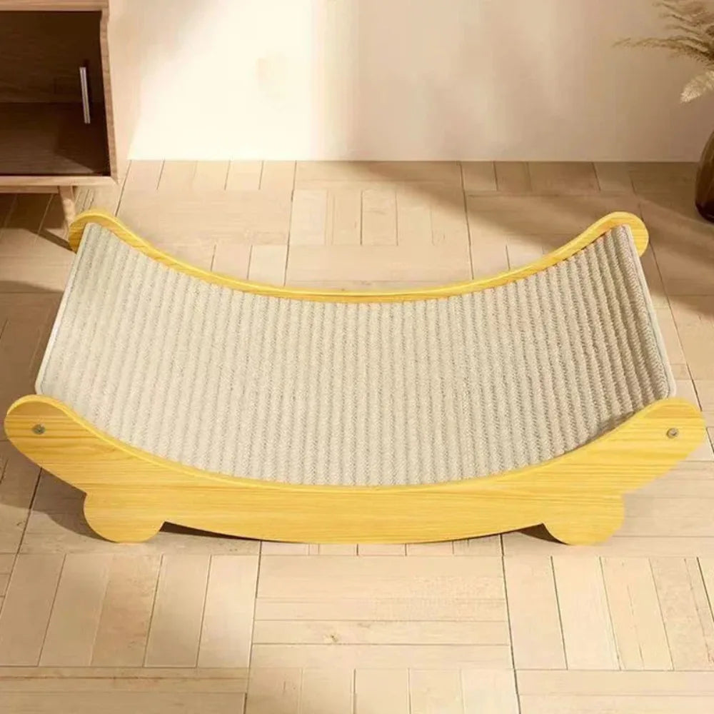 Curved Cat Lounger & Scratcher – Rest Easy, Scratch Happy - Pet Bliss