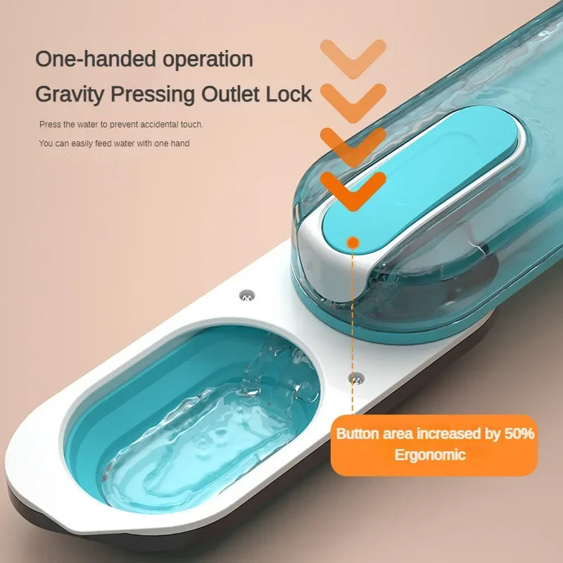 FoldFlow Portable Pet Water Bottle π - Pet Bliss