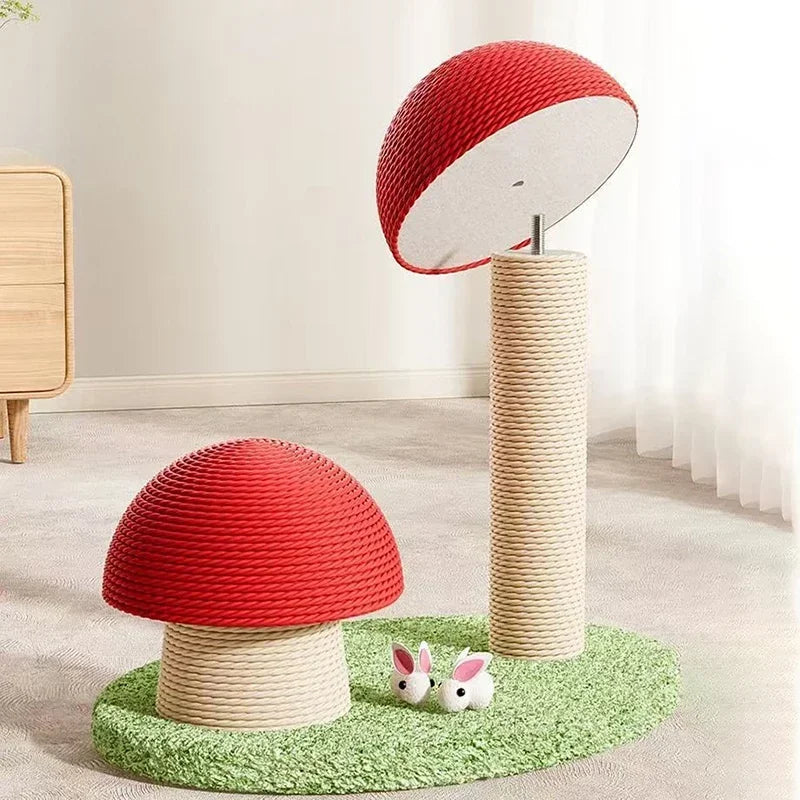 🍄 Mushroom Cat Scratching Post – A stylish blend of fun & function! - Pet Bliss