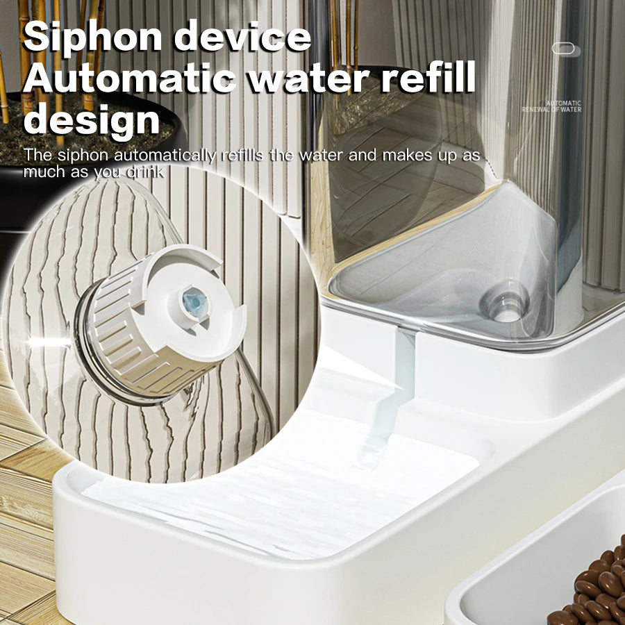 Automatic Food & Water Dispenser – Effortless Feeding, All Day Long - Pet Bliss