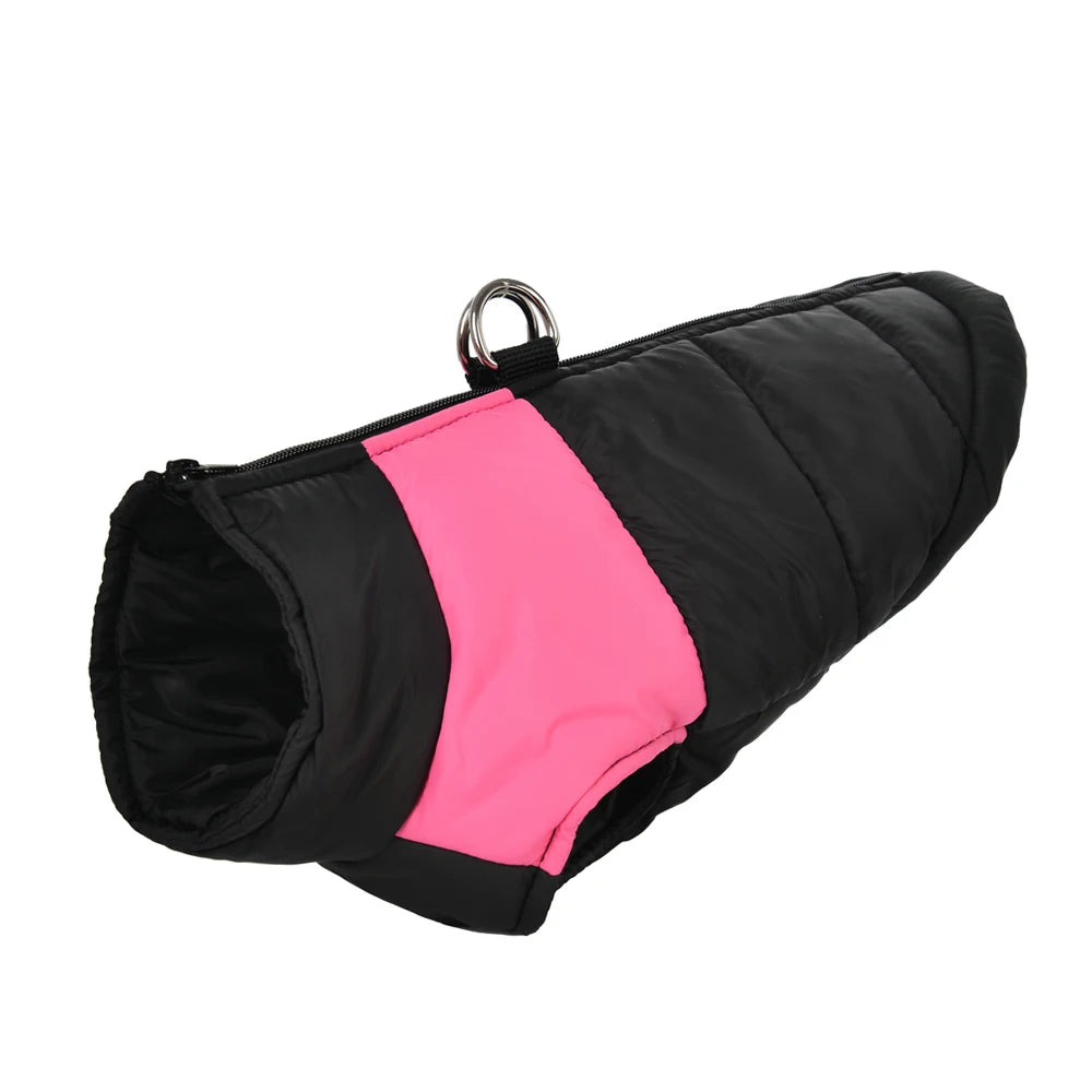 Color-Block Waterproof Dog Jacket – Bold Looks, Warm Walks - Pet Bliss