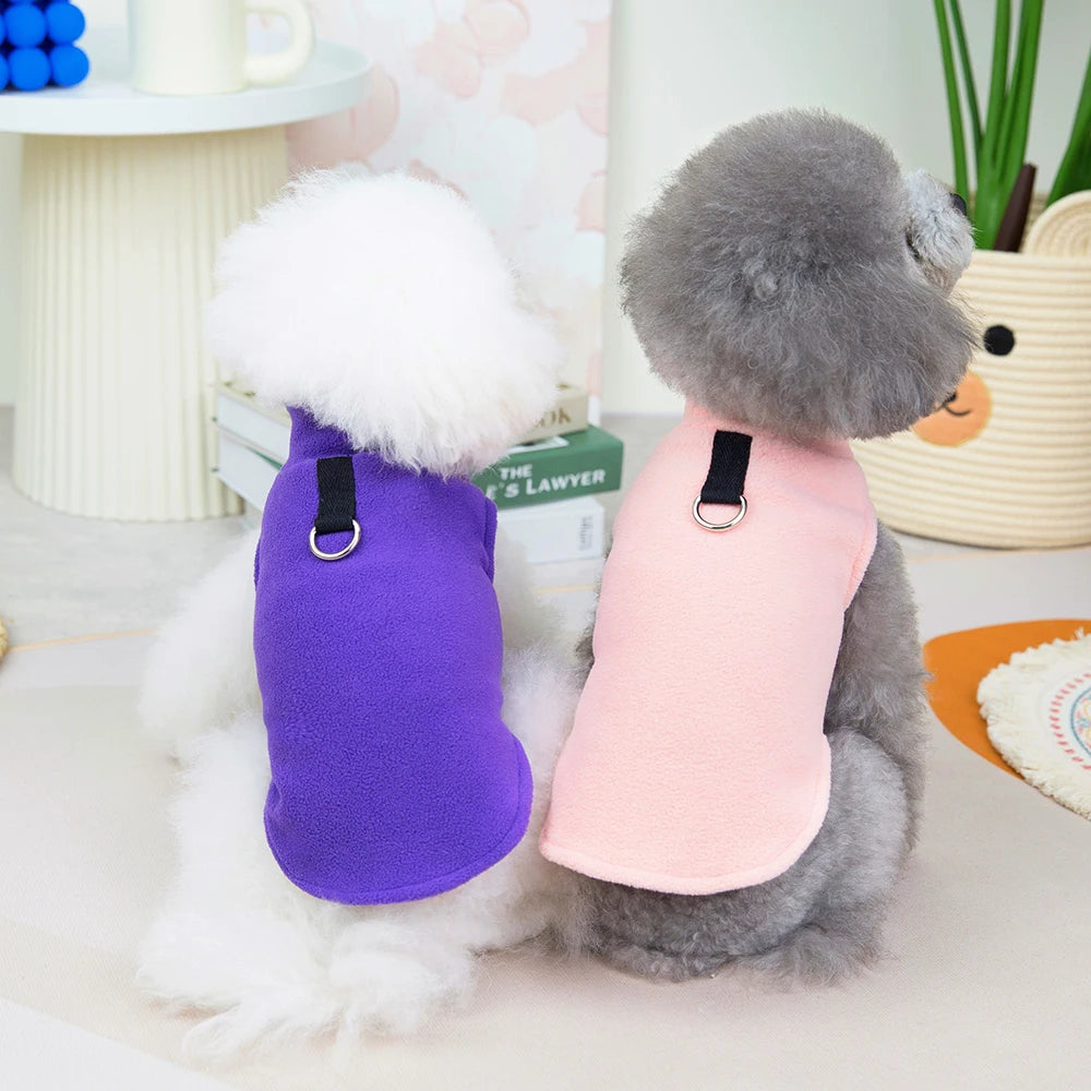Cozy Fleece Pet Vest – Warmth with a Zip - Pet Bliss