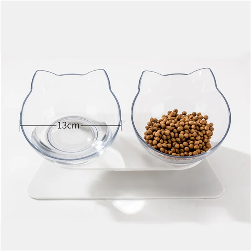 Tilted Cat Ear Bowl Set – Cute, Comfy, and Clean - Pet Bliss