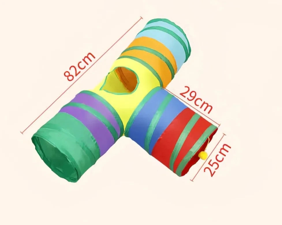 Rainbow Cat Tunnel – Bold Colors, Big Fun 🌈 - Pet Bliss