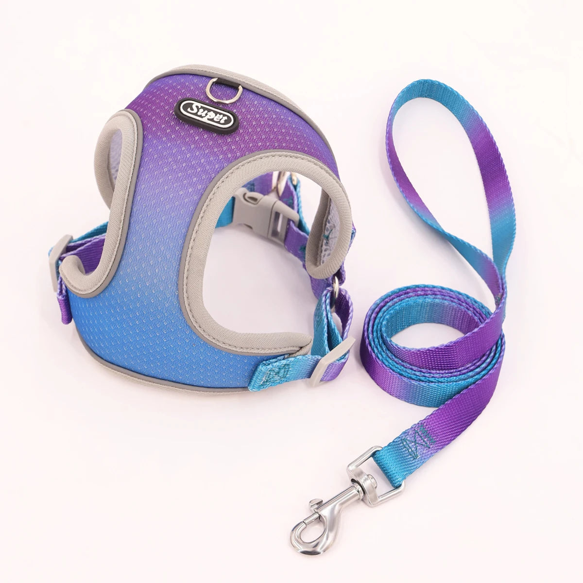 Pastel Dog Harness & Leash Set – Gentle Style, Secure Fit - Pet Bliss