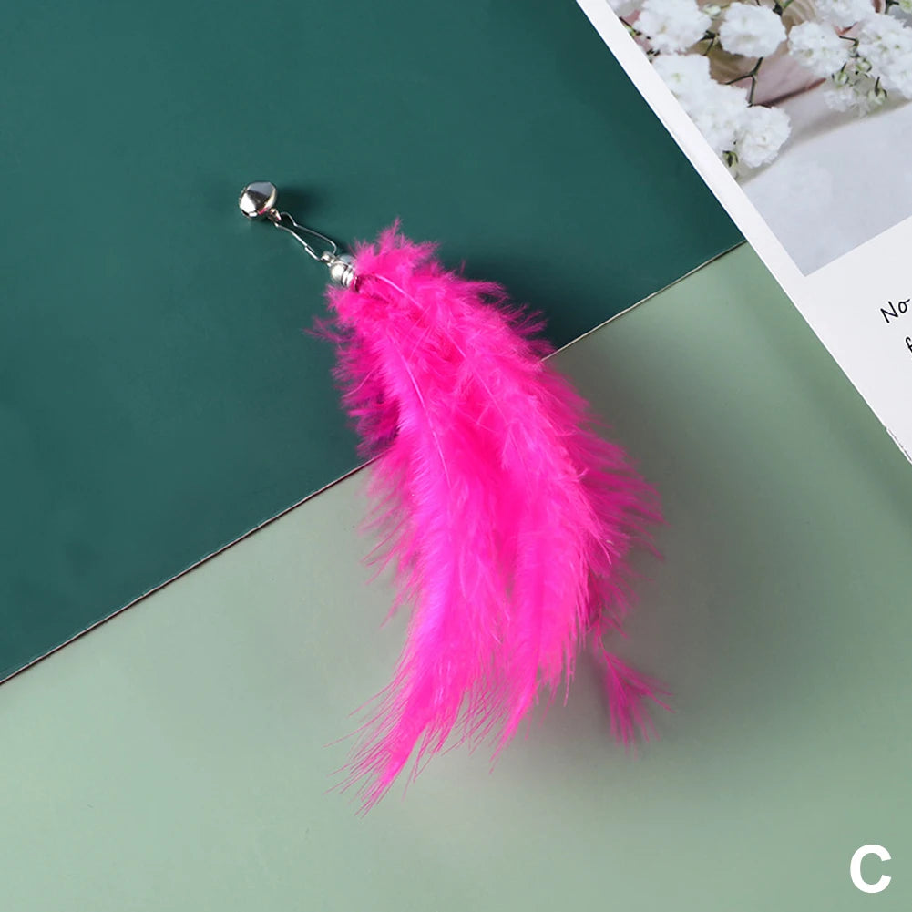 Feather Cat Teaser Wand – Interactive Fun for Your Feline - Pet Bliss