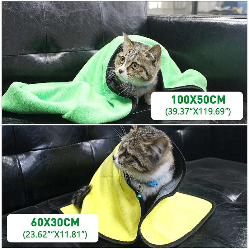 Ultra-Absorbent Pet Bath Towels - Pet Bliss