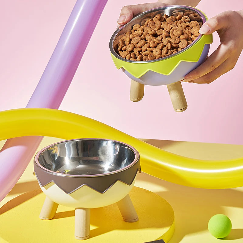 Zigzag Elevated Pet Bowl – Stand Tall, Eat Well - Pet Bliss