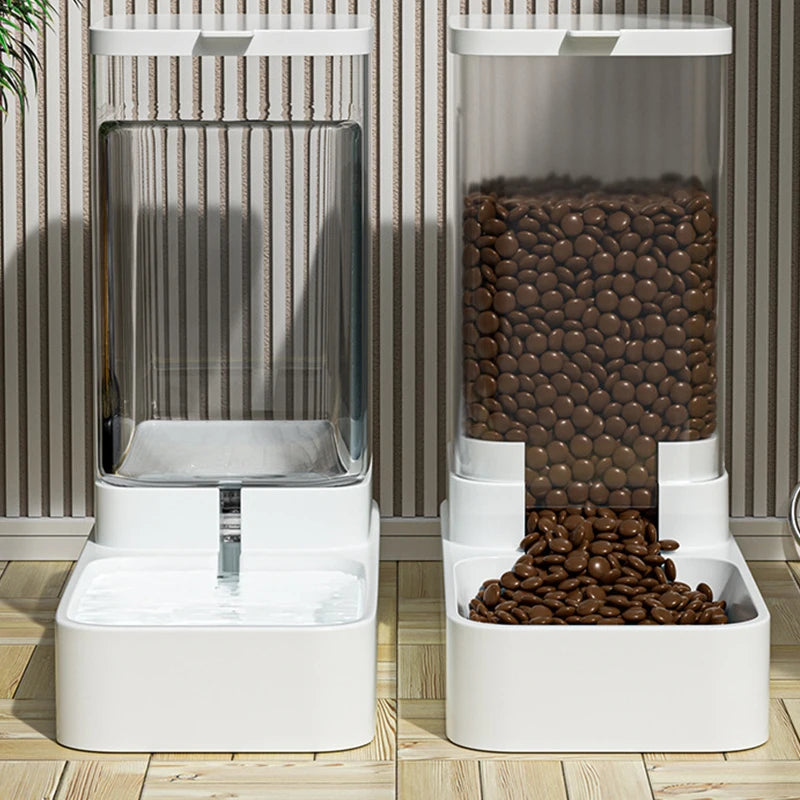Automatic Food & Water Dispenser – Effortless Feeding, All Day Long - Pet Bliss