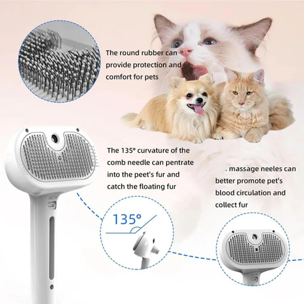 FurSpa Steam Grooming Brush - Pet Bliss