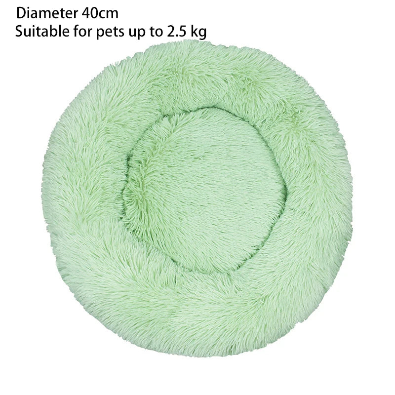 Donut Cuddle Bed – Soothing Sleep for Cats & Small Dogs - Pet Bliss