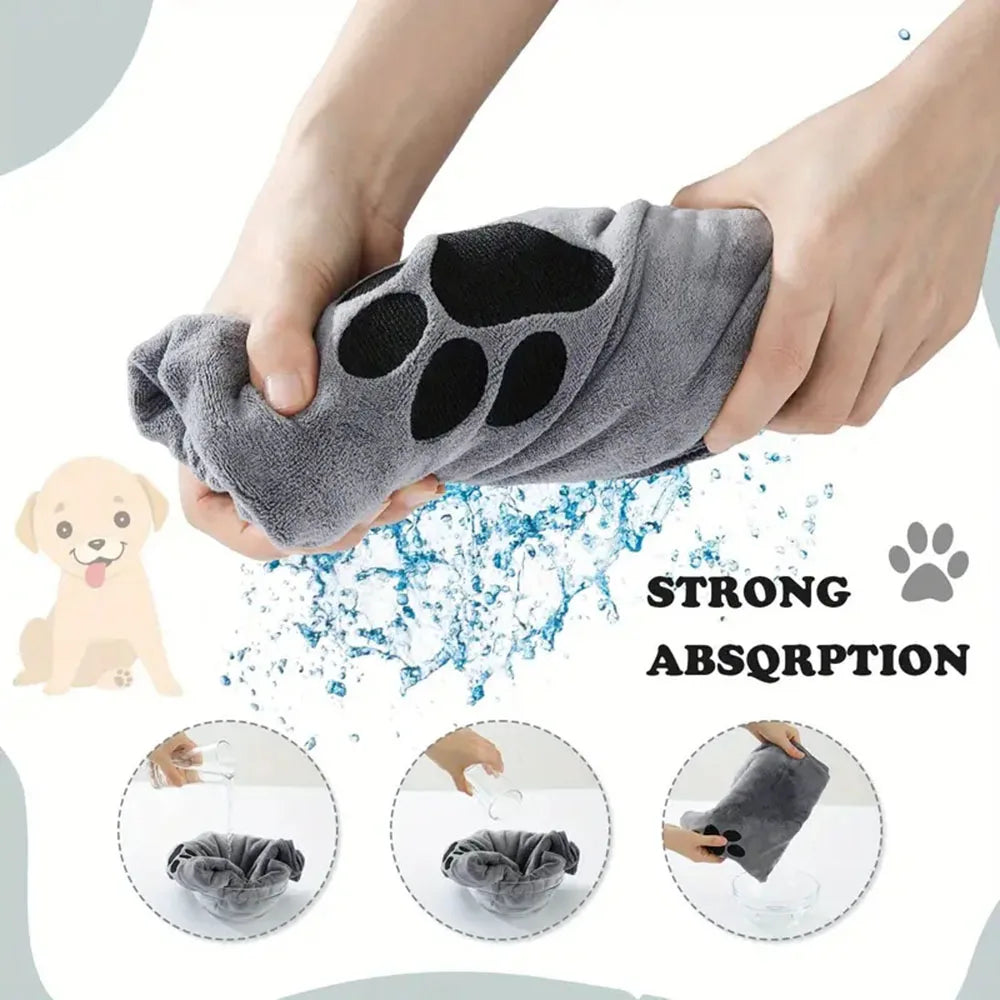 Super Absorbent Pet Towel – Keep Your Furry Friend Dry & Cozy - Pet Bliss