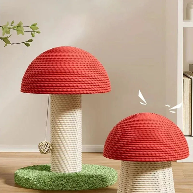 🍄 Mushroom Cat Scratching Post – A stylish blend of fun & function! - Pet Bliss