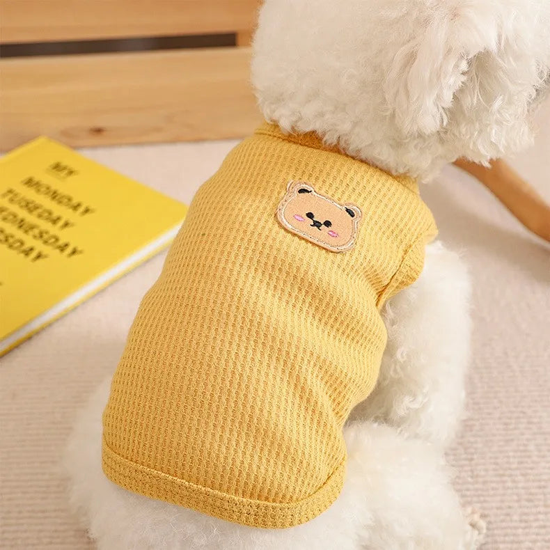Teddy Patch Dog Shirt – Cuteness in Every Stitch - Pet Bliss