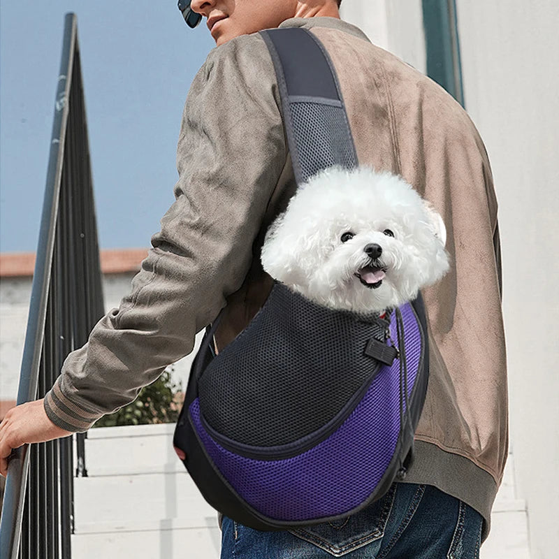 Hands-Free Pet Sling Carrier for Small Dogs & Cats - Pet Bliss