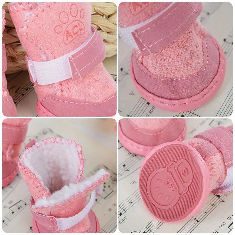 Pawstrip Winter Dog Boots (Set of 4) - Pet Bliss
