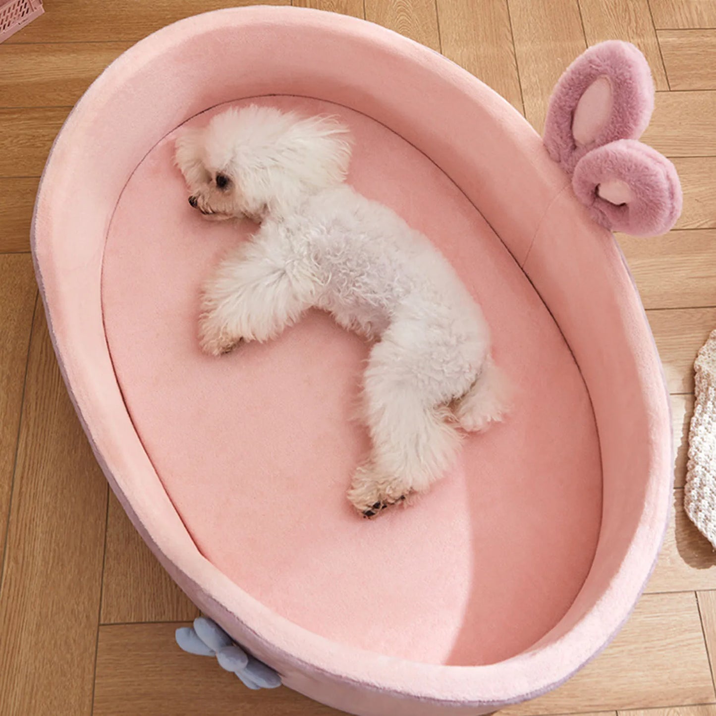 Adorable Bunny-Ear Pet Bed – The Coziest Haven for Your Furry Friend! - Pet Bliss