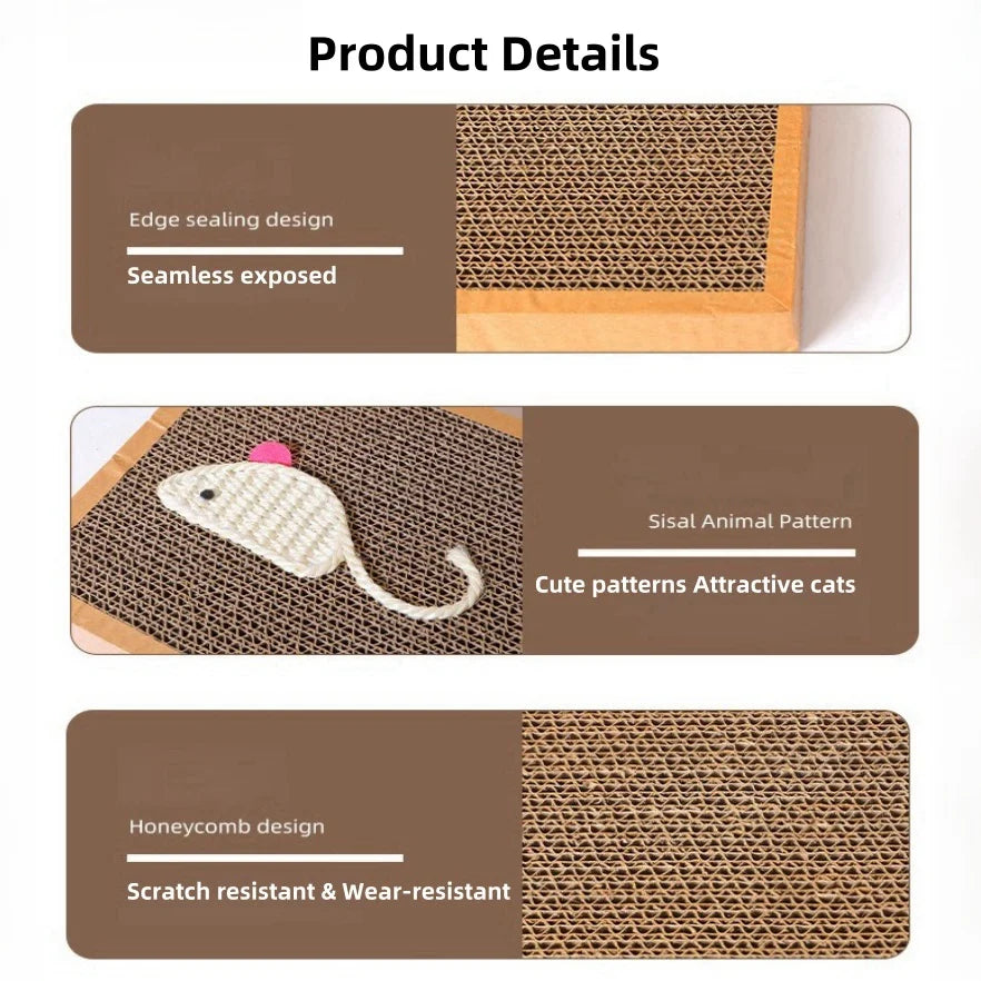 Mouse-Themed Cat Scratcher – Play, Scratch & Protect Your Furniture! - Pet Bliss