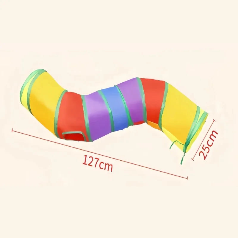 Rainbow Cat Tunnel – Bold Colors, Big Fun 🌈 - Pet Bliss