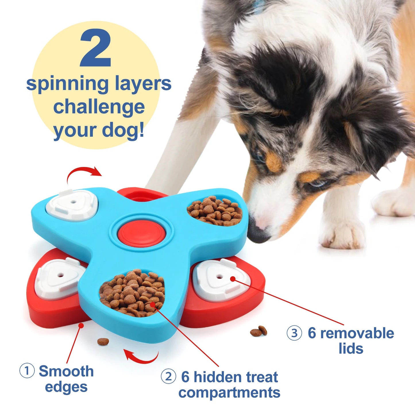 Interactive Dog Puzzle Feeder Toy – Smart Fun for Every Meal - Pet Bliss
