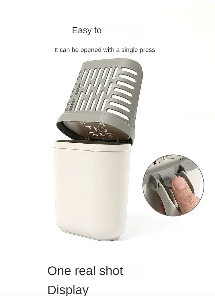 2-in-1 Litter Scooper with Waste Storage – Hassle-Free Cleanup! - Pet Bliss