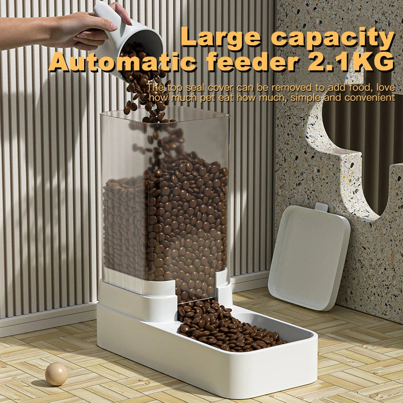 Automatic Food & Water Dispenser – Effortless Feeding, All Day Long - Pet Bliss