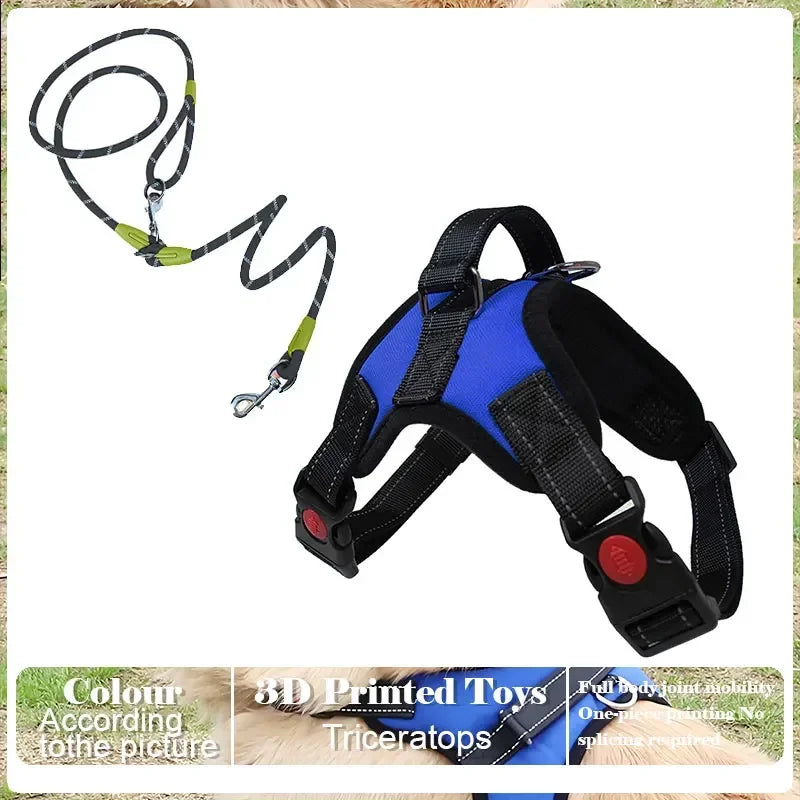 No-Pull Adjustable Dog Harness with Leash – Comfortable & Secure Fit for Dogs - Pet Bliss