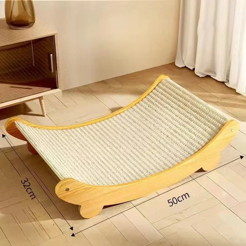 Curved Cat Lounger & Scratcher – Rest Easy, Scratch Happy - Pet Bliss