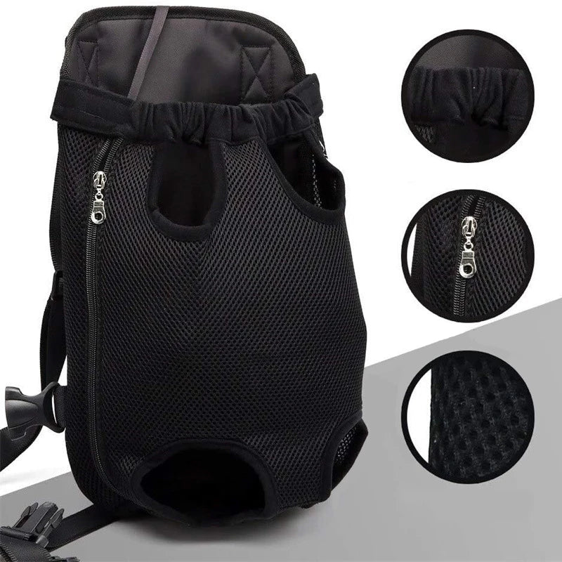 Front-Facing Pet Carrier Backpack – Stylish Comfort for Adventures - Pet Bliss