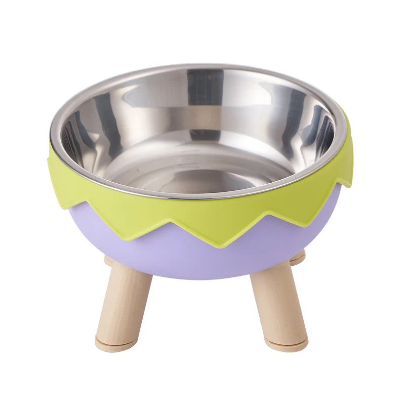Zigzag Elevated Pet Bowl – Stand Tall, Eat Well - Pet Bliss