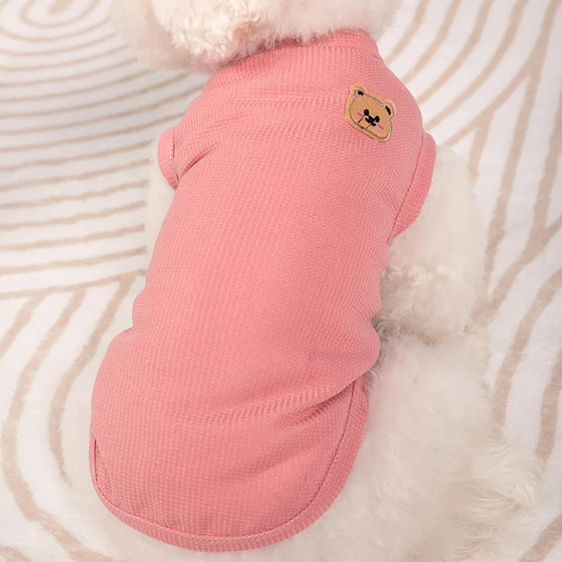 Teddy Patch Dog Shirt – Cuteness in Every Stitch - Pet Bliss