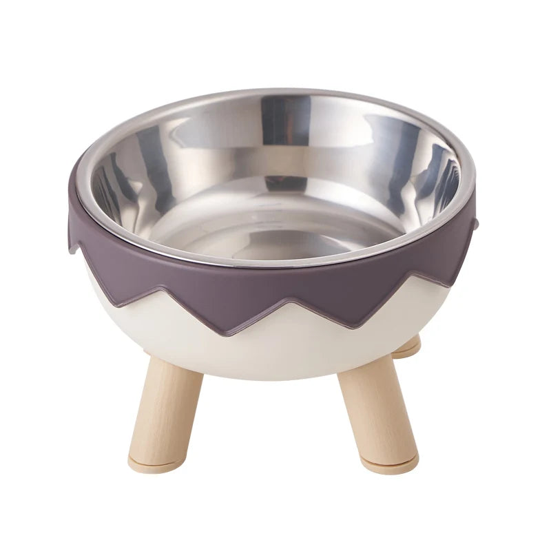 Zigzag Elevated Pet Bowl – Stand Tall, Eat Well - Pet Bliss