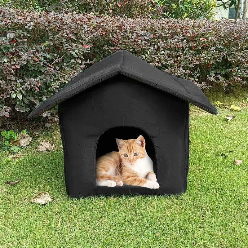 🏡 Cozy & Weatherproof Pet House – Ultimate Shelter for Cats & Small Dogs! 🐶🐱 - Pet Bliss