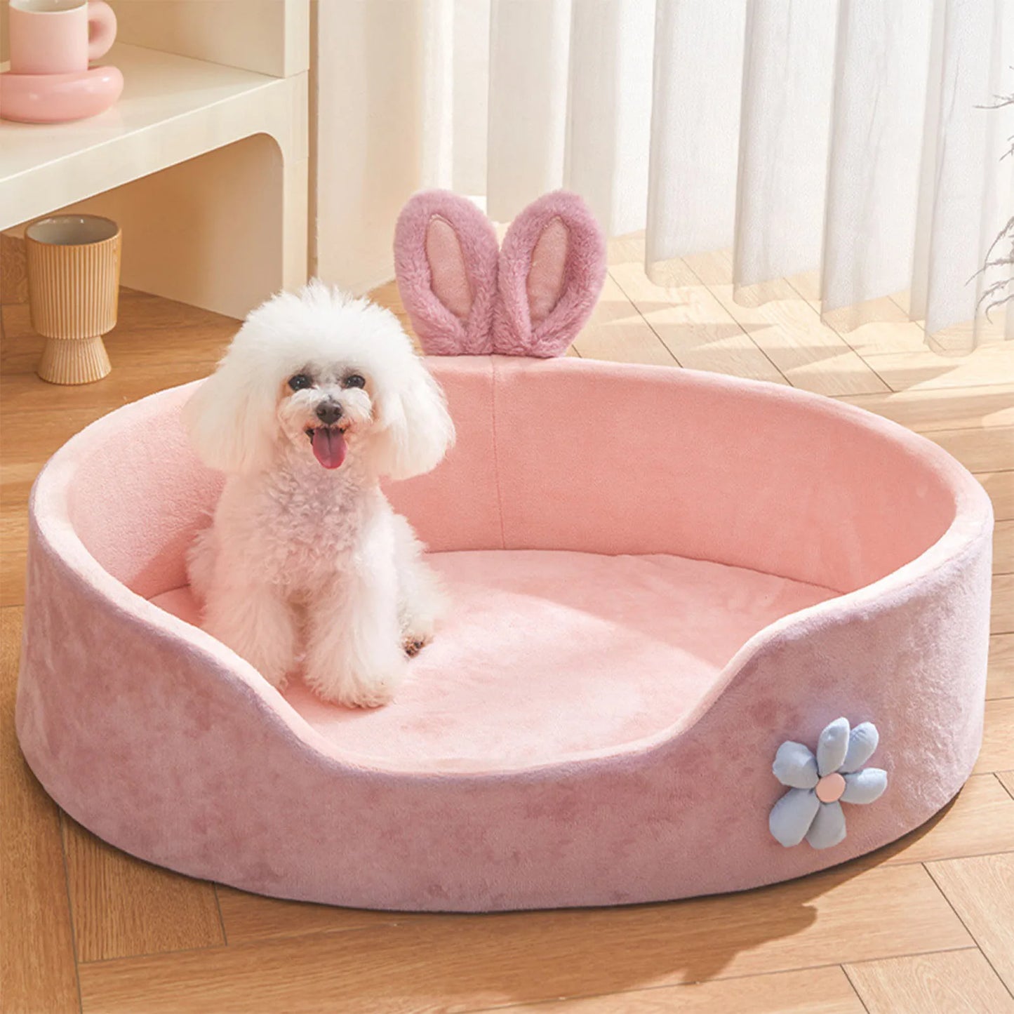 Adorable Bunny-Ear Pet Bed – The Coziest Haven for Your Furry Friend! - Pet Bliss
