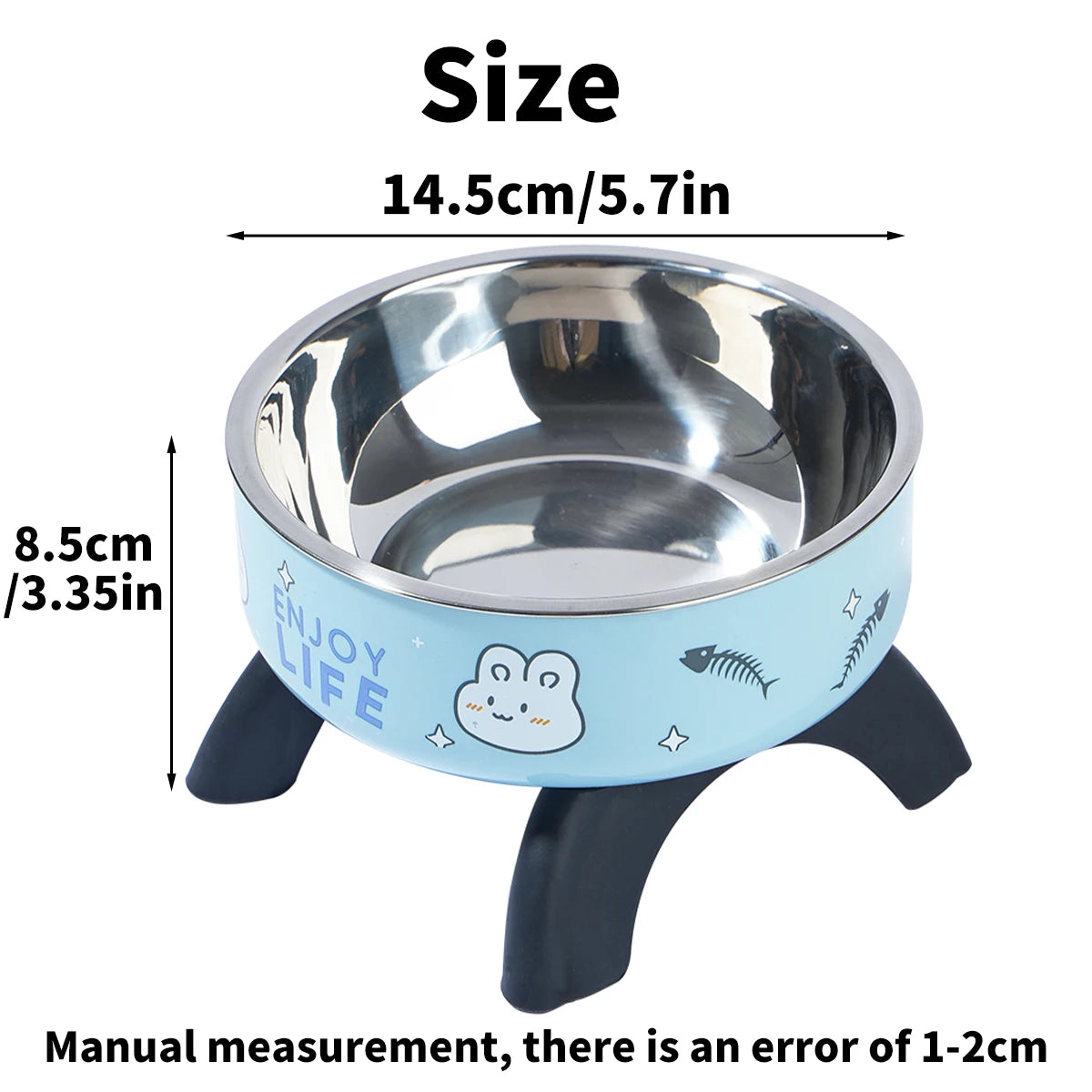 Elevated Stainless Steel Pet Bowl – Stable & Spill-Proof - Pet Bliss