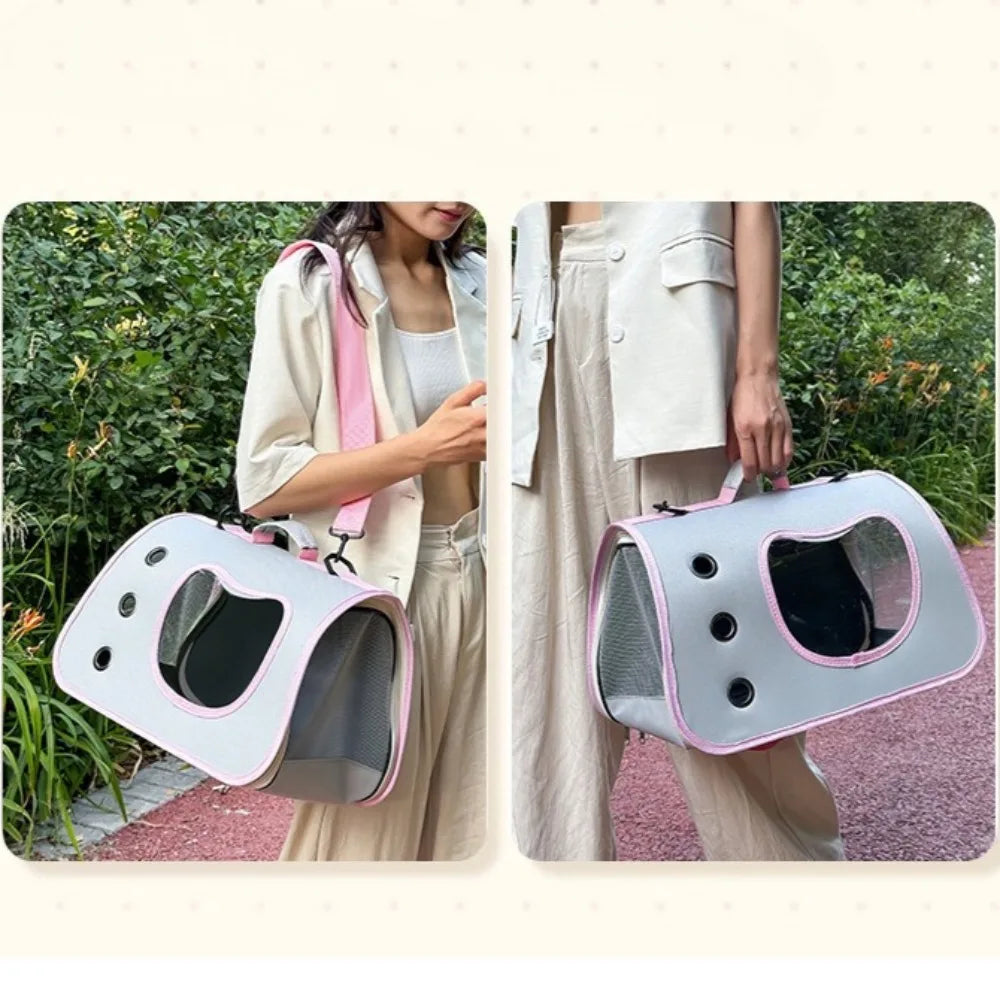 Meow-Go Travel Carrier – Where Style Meets Comfort - Pet Bliss