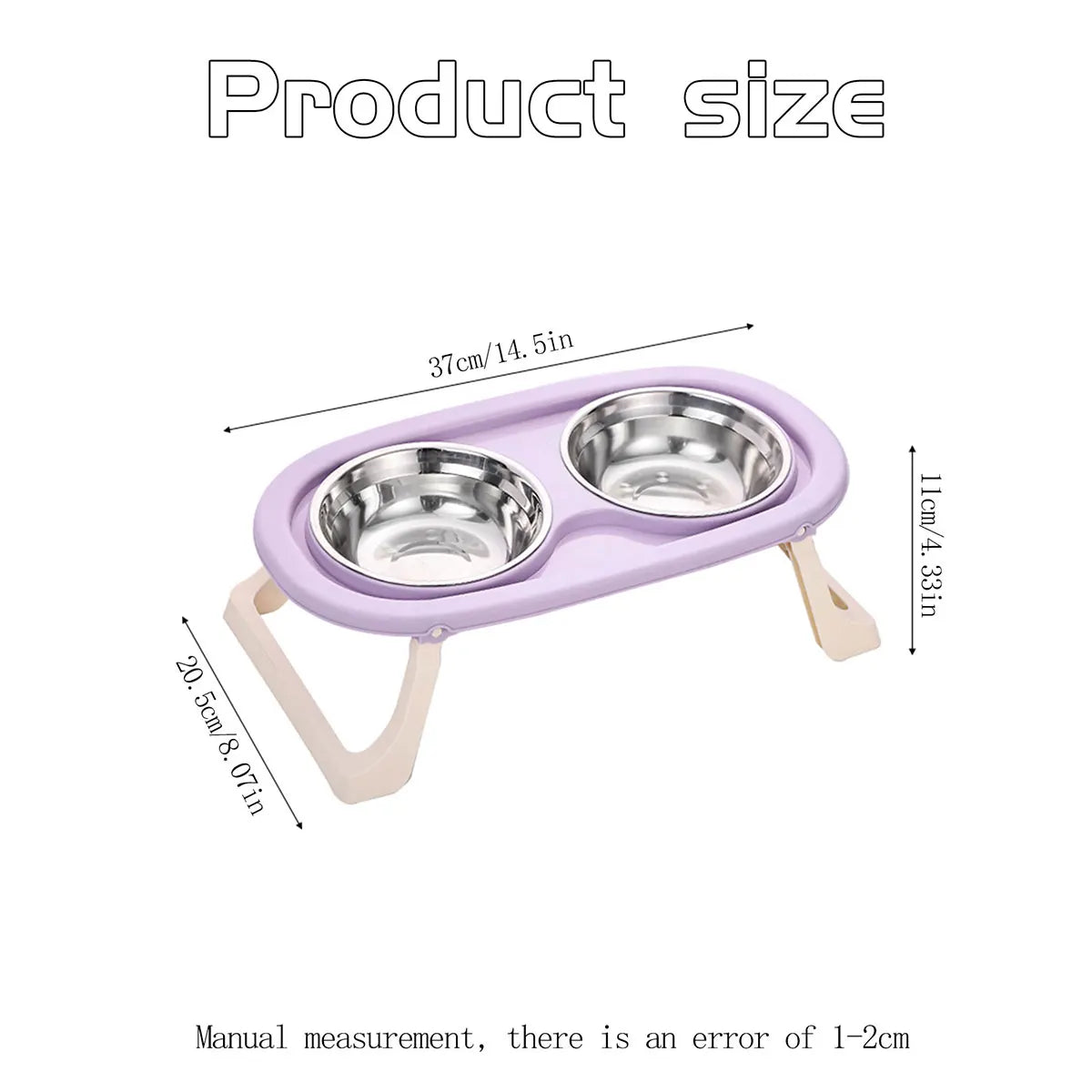 Elegant Tilted Bowl Set – Dining Redefined for Cats - Pet Bliss