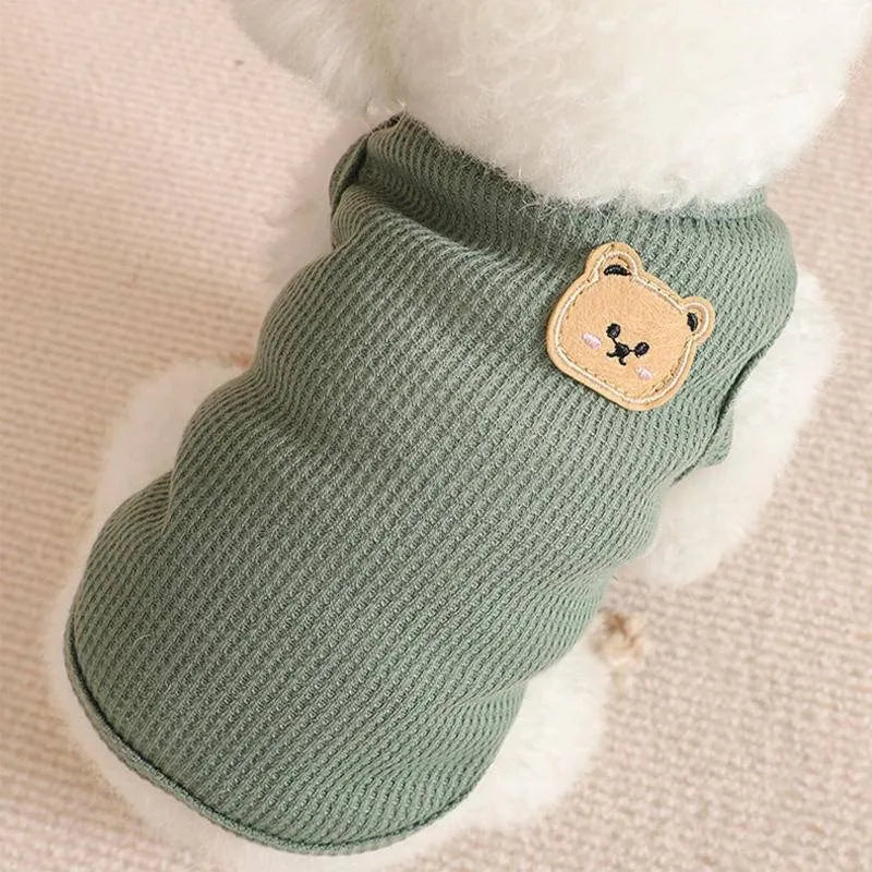 Teddy Patch Dog Shirt – Cuteness in Every Stitch - Pet Bliss