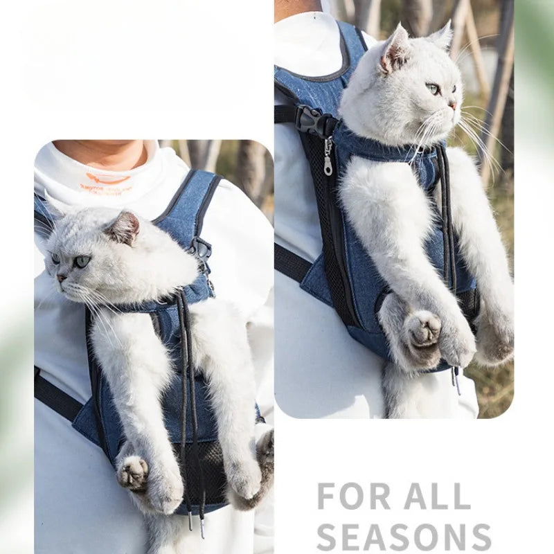 Front-Facing Pet Carrier – Hands-Free Cuddles On-the-Go 🎒 - Pet Bliss