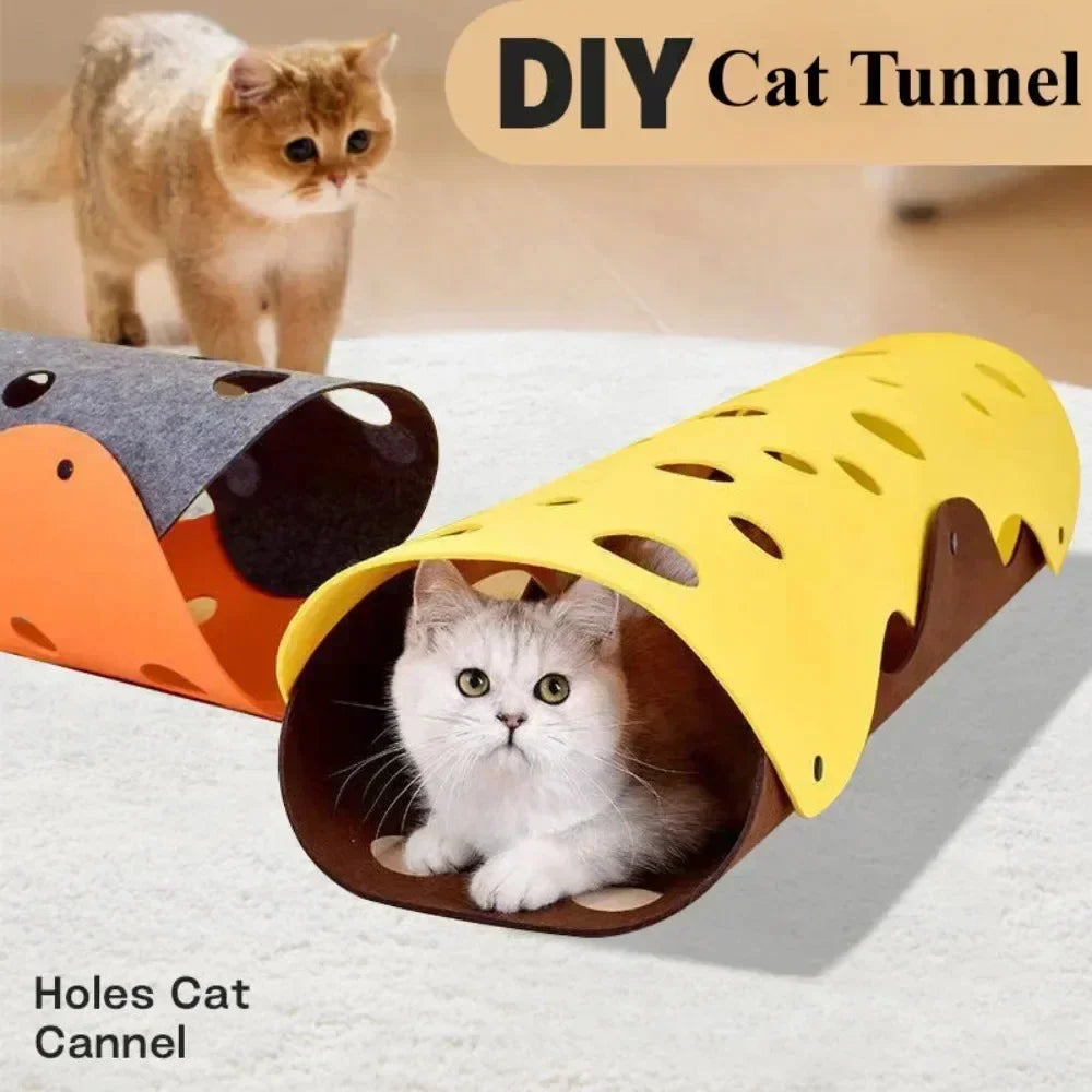 Cheese Cat Tunnel – Hide, Seek & Play All Day 🧀🐱 - Pet Bliss