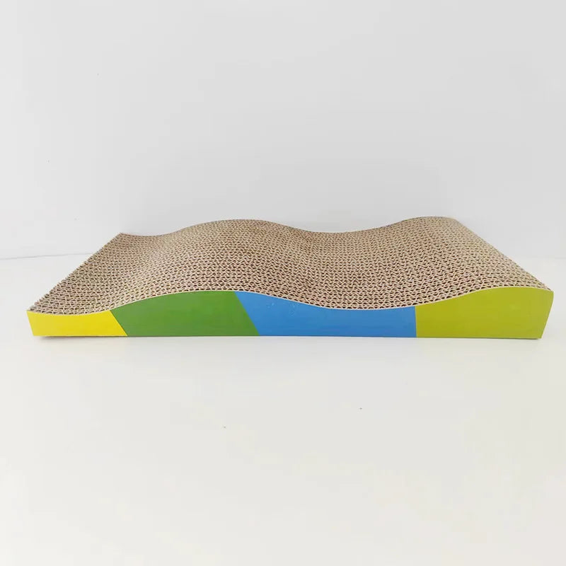 Rainbow Cat Scratcher Lounge – Scratch, Stretch & Relax in Style! - Pet Bliss